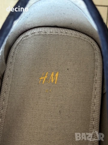 Нови сини мокасини H&M 41 номер , снимка 2 - Мокасини - 50666524
