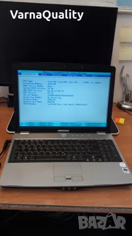 Бърз лаптоп за диагностика - Medion, 4GB RAM, 250GB HDD + HDMI + добра батерия , снимка 1