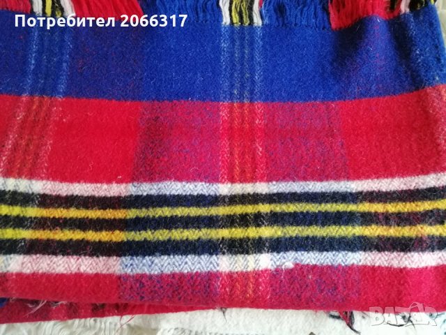 Вълнени одеяла - ръчно тъкани, 2 бр, снимка 2 - Спално бельо - 35535838