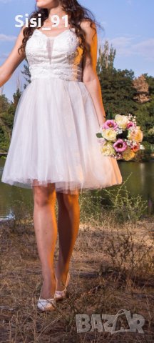 Бяла рокля / Булчинска рокля / Рокля за бал / Рокля за подписване / Рокля за моминско