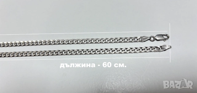 Сребърен Синджир (проба 925) ITALY - 11,40 грама, снимка 8 - Колиета, медальони, синджири - 53948001