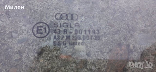 Странично Стъкло На Предна Лява Врата Audi 80 B4 Sedan 1991-1996 Година Ауди Б4, снимка 3 - Части - 38346130