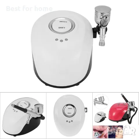 Аерограф за грим, маникюр, сладкарство, декорация акумулаторен BT 19B, снимка 11 - Друго оборудване - 48840385