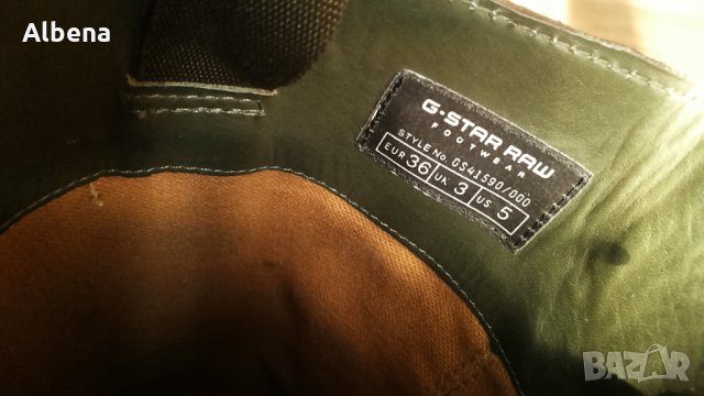 G-Star BOOT размер EUR 36 / UK 3 дамски естествена кожа 3-6-S, снимка 11 - Дамски ботуши - 30710288