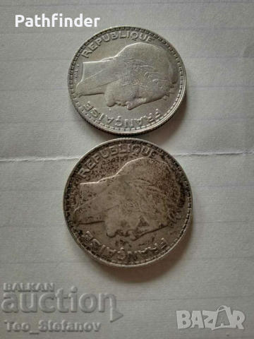 Лот 10 франка 1930 сребро Франция, снимка 3 - Нумизматика и бонистика - 44746881