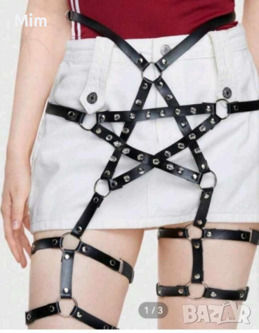  Кожен чокър / харнес 