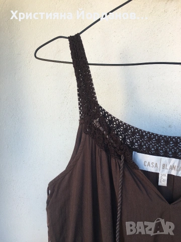 Дълга лятна памучна рокля Л/ХЛ, снимка 7 - Рокли - 54327582