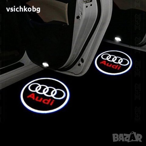 Лого проектор за кола Светеща емблема БМВ, Ауди, Мерцедес, Фолкваген, снимка 2 - Аксесоари и консумативи - 40596496