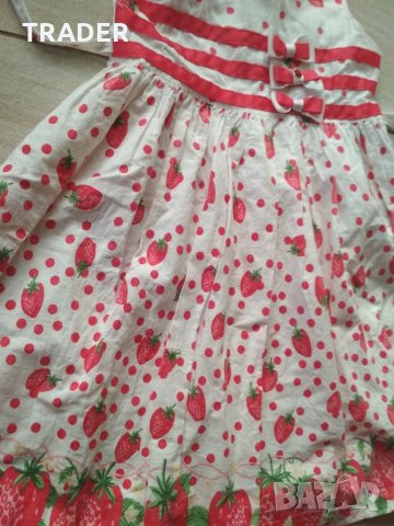 Детска рокля на ягодки RIVETING, снимка 3 - Детски рокли и поли - 34139058