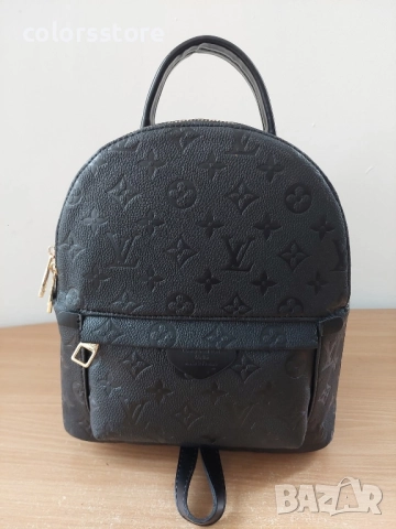 Черна раница Louis Vuitton кодSG64, снимка 2 - Раници - 40227052