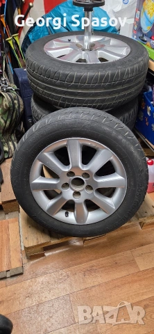Алуминиеви джанти с гуми за Тойота Корола версо, снимка 12 - Гуми и джанти - 54051235
