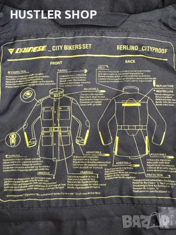 Мото,моторджийско яке DAINESE BERLİNO VERTİCAL DDRY / Водоустойчиво.М, снимка 7 - Якета - 52426611