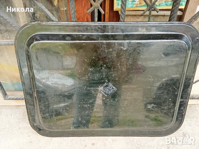 Стар голям поднос винтидж Жостово, снимка 4 - Антикварни и старинни предмети - 54241692