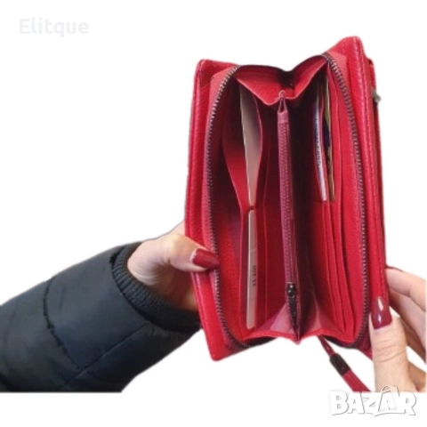 Дамско портмоне от естествена к., снимка 8 - Портфейли, портмонета - 52820289