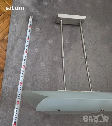 двойка дизайнерски полюлеи с халогенни пури, снимка 2 - Лампи за таван - 55878064
