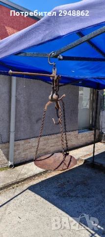 паланца (стара везна, стар кантар) , снимка 2 - Антикварни и старинни предмети - 51255922