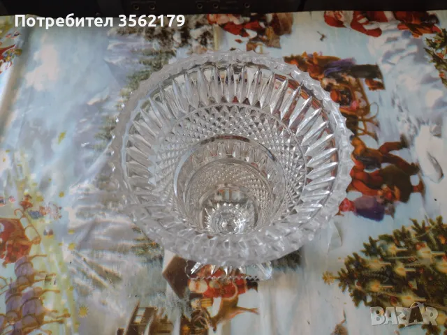 Ваза от оловен кристал , снимка 2 - Вази - 49411422