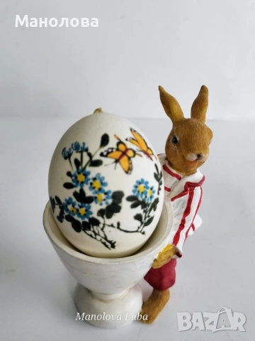 Шест яйца и коктиера с зайче-великденска украса., снимка 10 - Други - 54061683