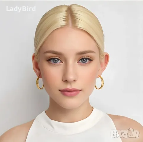 Бижута, мед. стомана, обеци, гривна, хълки, снимка 2 - Гривни - 48206144