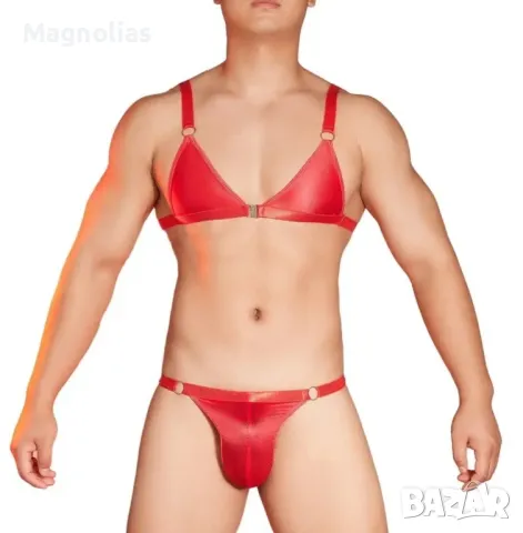 Мъжки комплект бельо Sissy Sheer Bralette   Топ  Бельо, снимка 11 - Бельо - 48550604