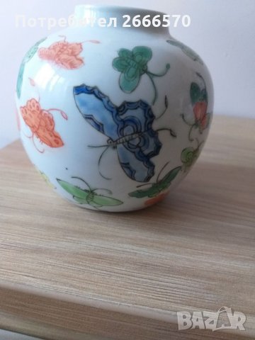 Китайска ваза , китайски порцелан, снимка 6 - Антикварни и старинни предмети - 35001269