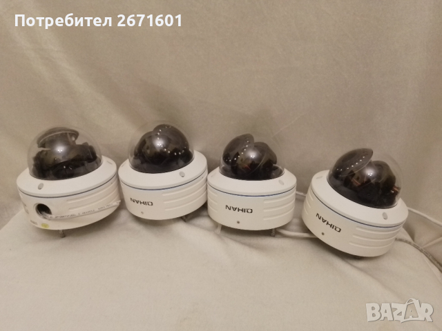 4 броя IP камера Qihan QH-NV536DS-P, куполна камера 