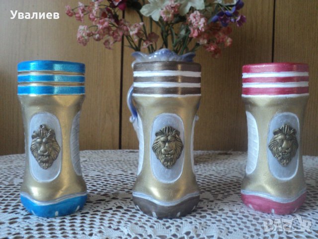 Свещници от алабастър / гипс/