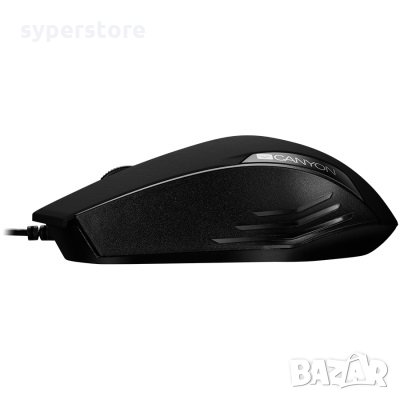 Мишка Оптична USB CANYON CNE-CMS02B Black, 1000dpi, 3 btn, Wired Optical Mouse, снимка 3 - Клавиатури и мишки - 30413382