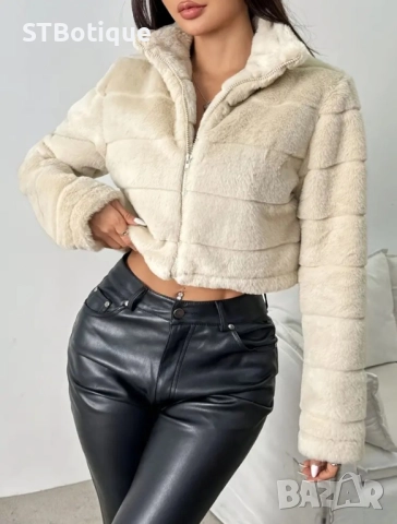 🌸 Елегантно Плюшено Teddy Яке за Жени – STBoutique, снимка 7 - Якета - 51951703