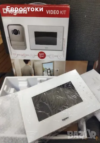 Видео домофонна система Legrand Video Kit,  2-жична връзка, цветен монитор 7 инча и широкоъгълна , снимка 4 - Комплекти за видеонаблюдение - 48489397