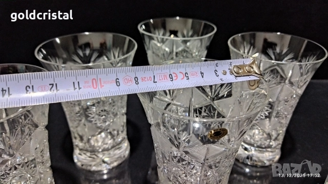 кристални чаши за вода , снимка 4 - Антикварни и старинни предмети - 52794944