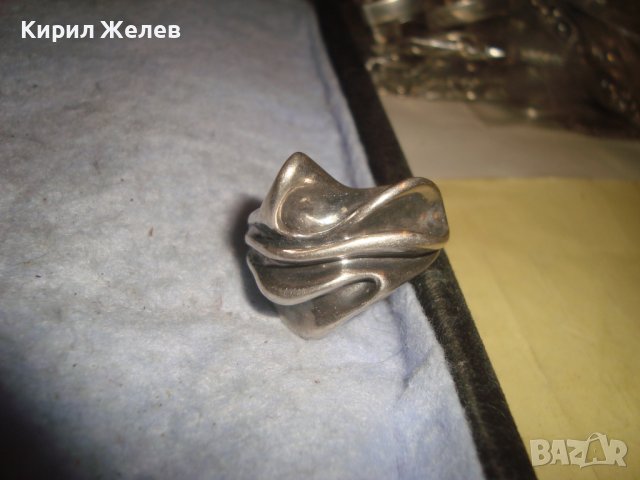 ДИЗАЙНЕРСКИ АРТ СРЕБЪРЕН КУХ ПРЪСТЕН ЛАКИРАНО СРЕБРО 925 ПРЕКРАСНА РЪЧНА МАЙСТОРСКА ИЗРАБОТКА 27305, снимка 16 - Пръстени - 36797587