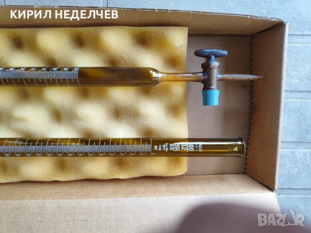 Бюрети Мор-Шелбах прав кран  100 мл, снимка 4 - Лаборатория - 52685291