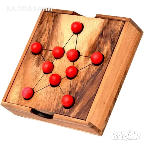 Дървен пъзел звездата на Питагор K009, снимка 2 - Игри и пъзели - 50217310