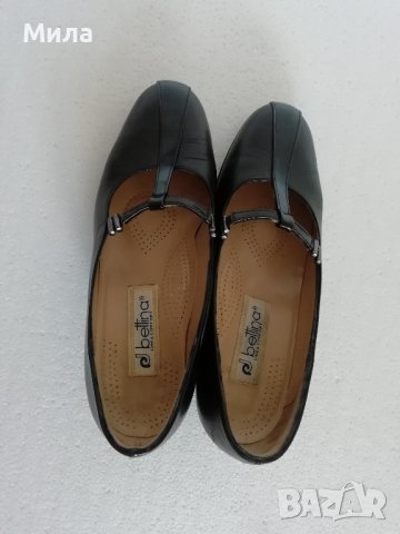 Кожени черни обувки, италиански, номер 36