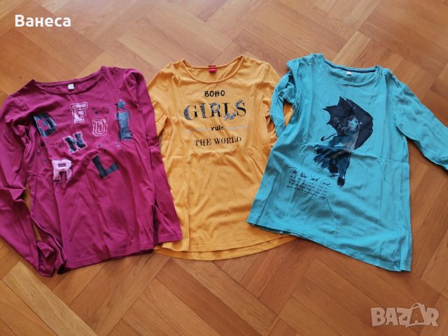 лот от три блузи за р. 164, снимка 1 - Детски Блузи и туники - 42559564