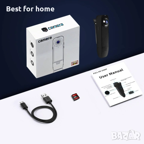 Малка камера Baobylon без WiFi, HD 1080P, снимка 8 - Други - 53175032