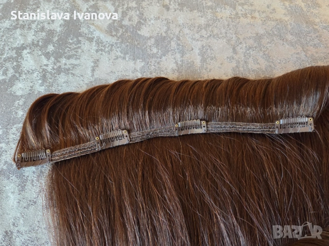 Славянска коса на клипси/треса, снимка 4 - Аксесоари за коса - 54109433