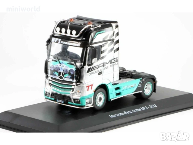 MERCEDES-BENZ Actros MP4 2012 „AMG“ влекач - мащаб 1:43 на Hachette моделът е нов в блистер