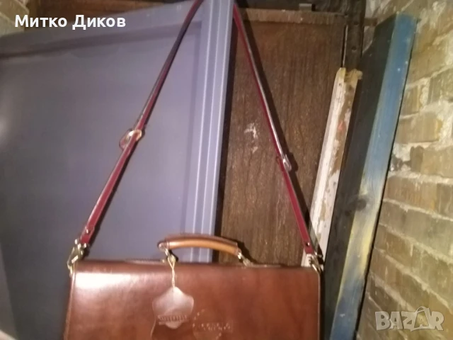 Мъжка чанта естествена кожа за ръка и през рамо маркова на Маркоболо 42х30х15см нова заключване, снимка 16 - Чанти - 51008882