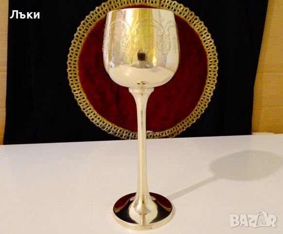 Величествен бронзов бокал 21 см.,уникален , снимка 12 - Антикварни и старинни предмети - 37716043