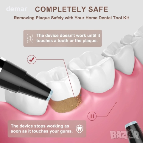 Hangsun Уред за премахване на плака от зъбите без вода, 5 режима, снимка 2 - Други - 51755407