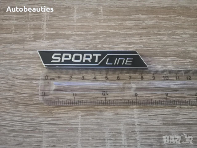емблема Skoda Sportline черно със сребристо , снимка 3 - Аксесоари и консумативи - 51165362