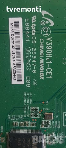 TCON 35-D076142, V390HJ1-CE1  for LG 39LN5400, дисплей HC390DUN-VCFP1-21XX, снимка 3 - Части и Платки - 40118735