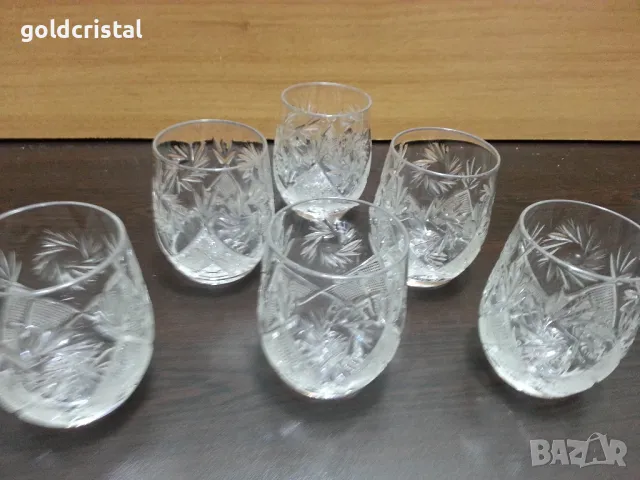 руски кристални чаши, снимка 5 - Антикварни и старинни предмети - 48829226