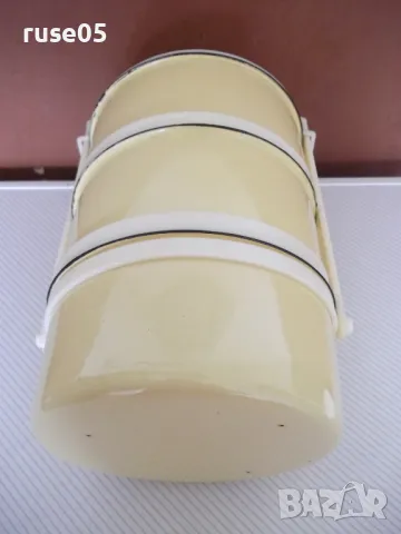 Комплект от 3 бр. канчета емайлирани за храна от соца, снимка 3 - Други стоки за дома - 50422899