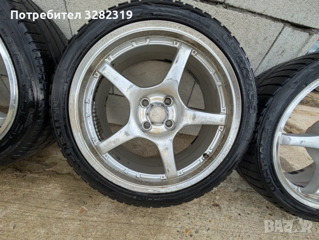 BSA 17 4x100 7J ET40 205/45/17, снимка 4 - Гуми и джанти - 54222048