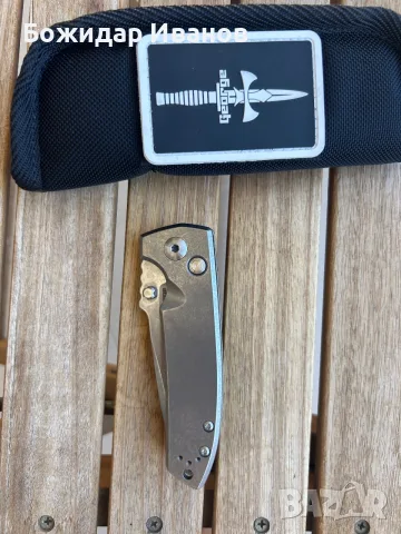 Продавам нож Les George VECP Button lock, снимка 3 - Ножове - 56337505