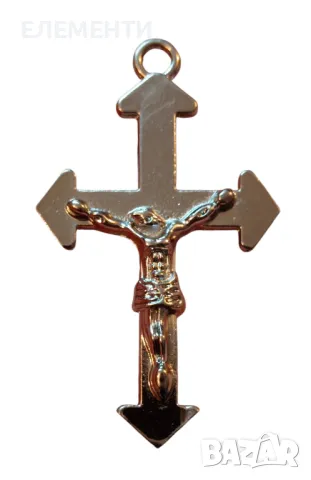 Метален Елемент / Медальон - КРЪСТ