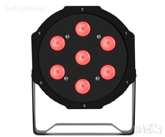 LED пар прожектор 63W Fractal Lights 7x9W RGB, снимка 2 - Друга електроника - 34901933